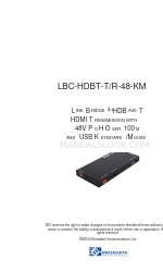 Broadata LINK BRIDGE LBC-HDBT-T/R-48-KM Manual