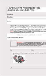 Lexmark E460 Series Skrócona instrukcja obsługi