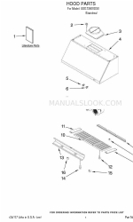 KitchenAid UXG7360VDS0 Lista części