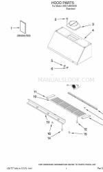 KitchenAid UXG7480VDS0 Lista de piezas