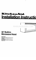 KitchenAid 30” Built-in Microwave Hood Manual de instruções de instalação