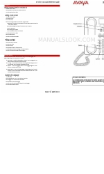 Avaya 1408 Quick Reference Manual