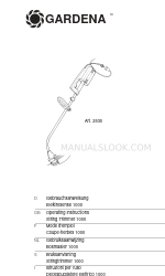 Gardena String Trimmer 1000 Manuale di istruzioni per l'uso