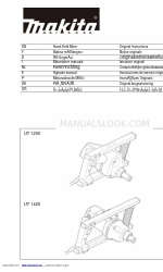 Makita UT 1400 Manuale di istruzioni originale