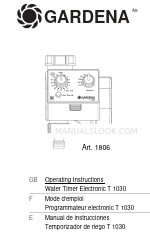 Gardena 1806 Petunjuk Pengoperasian