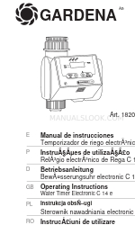 Gardena 1820 Manuel d'utilisation