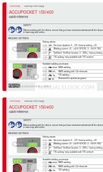 Fronius AccuPocket 150/400 Referência rápida