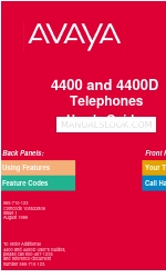 Avaya 4400 Series Manual do utilizador