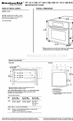 KitchenAid KBMS1454S Series Manuel des dimensions