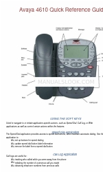 Avaya 4610 Quick Reference Manual