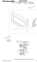 KitchenAid KCMS1555RBL0 Lista de piezas