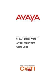 Avaya 6408D Plus Panduan Pengguna (Bahasa Korea)