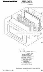 KitchenAid KCMS2055SSS1 Список деталей