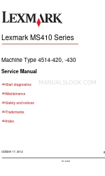 Lexmark MS410 series Service-Handbuch