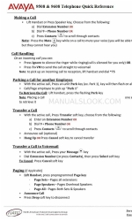 Avaya 9609 Quick Reference