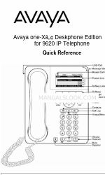 Avaya 9620 Deskphone Edition Referência rápida