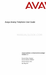 Avaya Analog Telephone Gebruikershandleiding