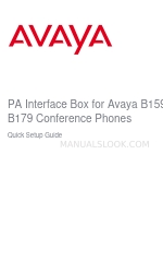 Avaya B159 Series Quick Setup Manual