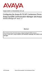 Avaya B179 Manuale di configurazione