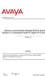 Avaya BCM50 Konfigurationshandbuch