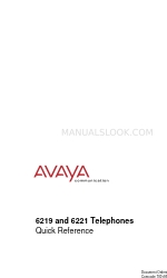 Avaya Definity 6219 クイック・リファレンス