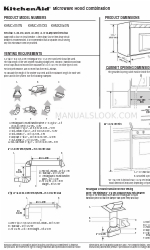 KitchenAid KHMC1857 Dimensões do produto