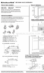 KitchenAid KHMC1857XS Produktabmessungen