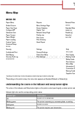 Lexmark MS711 Mapa menu