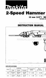 Makita 2-SPEED HAMMER 8401 Руководство по эксплуатации