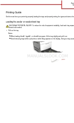 Lexmark MS810 Series Printing Manual