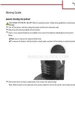 Lexmark MS810 Series Handbuch für Umzüge