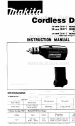 Makita 6010DW Instruction Manual