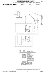 KitchenAid KHMS1857WBL0 Daftar Bagian