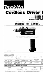 Makita 6012HD Manual de instruções