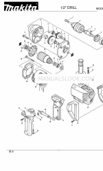 Makita 6013BR Lista de piezas