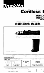 Makita 6040D Manual de instrucciones