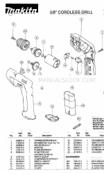 Makita 6043D Liste des pièces