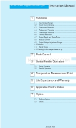 Cosel KHEA120F Instruction Manual