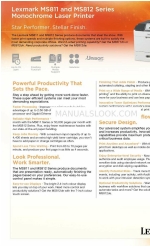 Lexmark MS811 Series Datenblatt