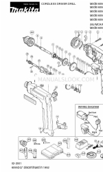 Makita 6095DQ パーツリスト