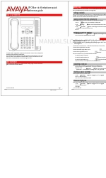 Avaya IP Office 1416 빠른 참조 매뉴얼