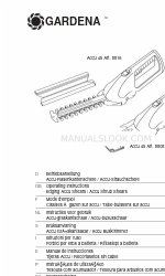 Gardena Accu 45 Operating Instructions Manual