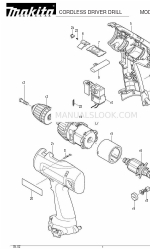 Makita 6217DWDE パーツリスト