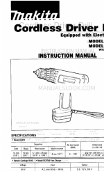 Makita 6221D Manual de instrucciones