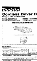 Makita 6233DWAE Manuale di istruzioni