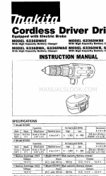 Makita 6236DWAE Manual de instruções