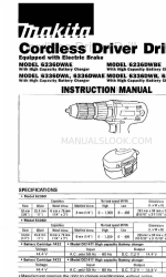 Makita 6236DWAE Kullanım Kılavuzu