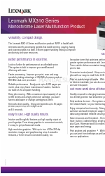 Lexmark MX310dn Spécifications