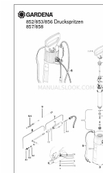 Gardena 858 Visão geral e peças