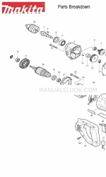 Makita 6304L Разбивка на части